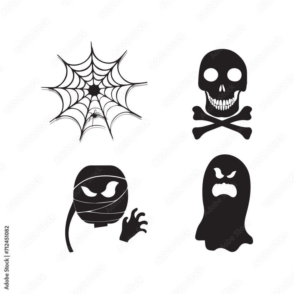 Ghost icon design, Scary ghosts design vector, Halloween characters symbol. Ghost vector icon, Emotion Variation. Halloween flat vector icon for holiday apps and websites Ghost icon design, Scary ghosts design vector, Halloween characters symbol. Ghost vector icon, Emotion Variation. Halloween flat vector icon for holiday apps and websites