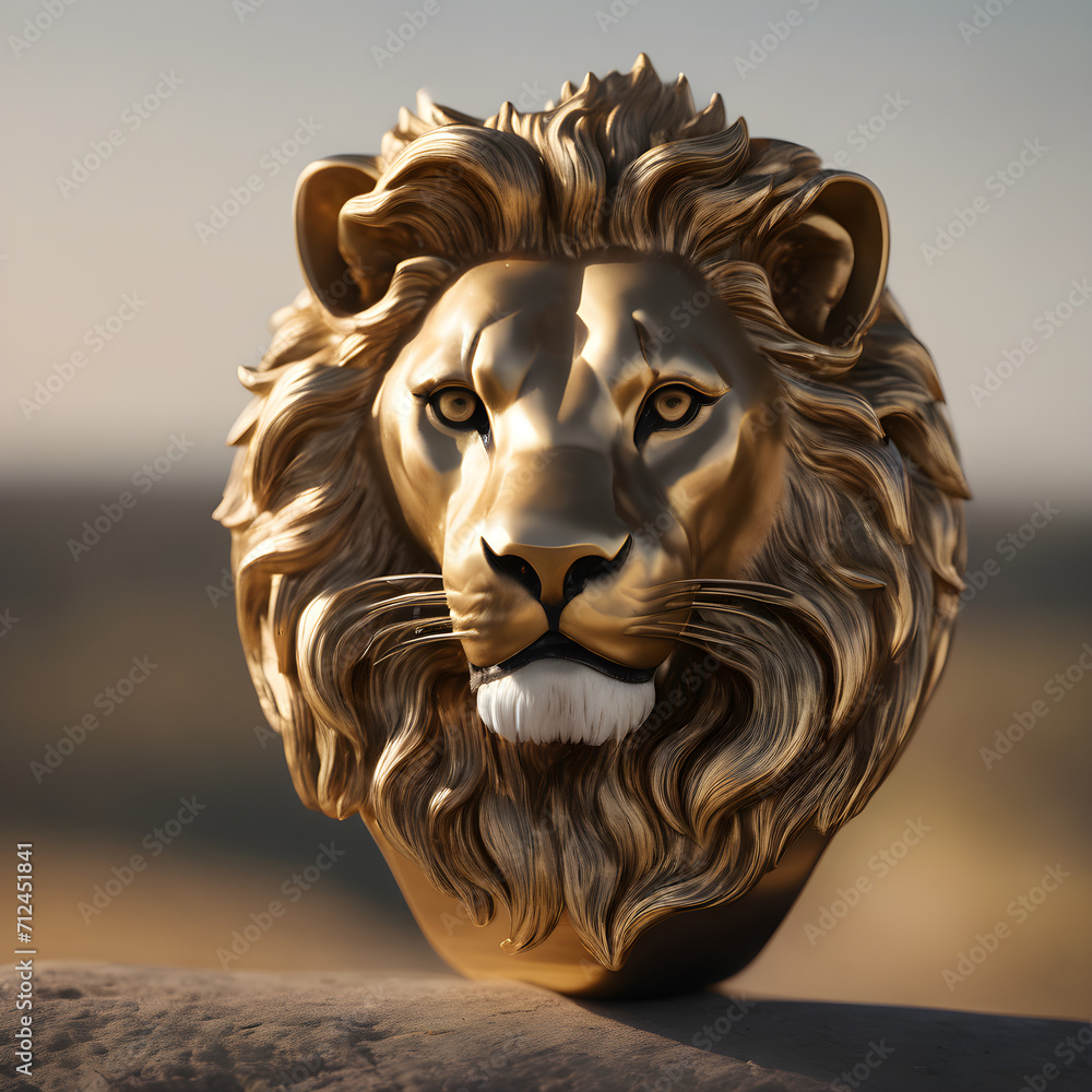Obraz premium head of lion