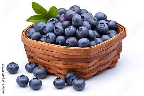 Blueberry Delight in a White Basket