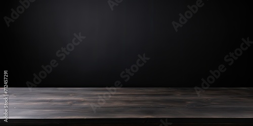 Table top on a black background.