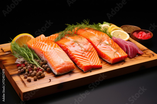 Elegant Culinary Creation: Salmon and Vegetables