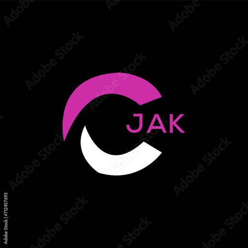 JAK Letter logo design template vector. JAK Business abstract connection vector logo. JAK icon circle logotype.
