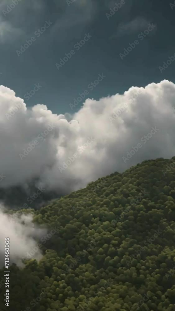 storm clouds over the river, 4k animated video, v1 storm clouds over the river, 4k animated video, v1