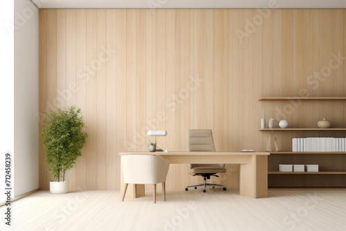 Minimalistic Office Room with a Modern Touch