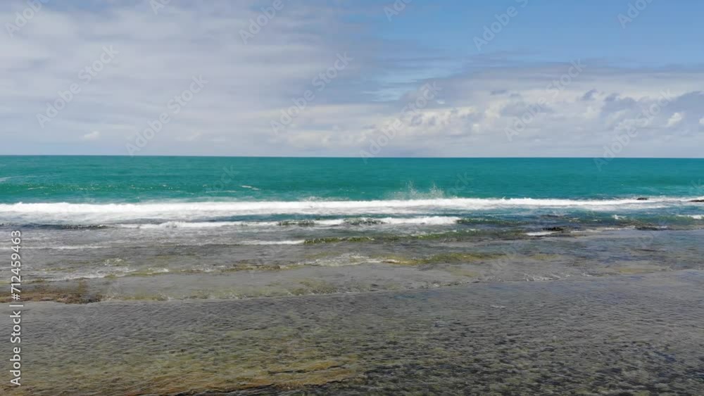 view of the beach with corals view of the beach with corals
