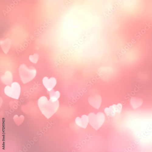 pink blurred heart background © digitizesc