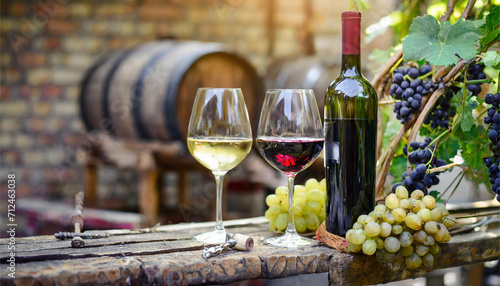 wine and grapes
