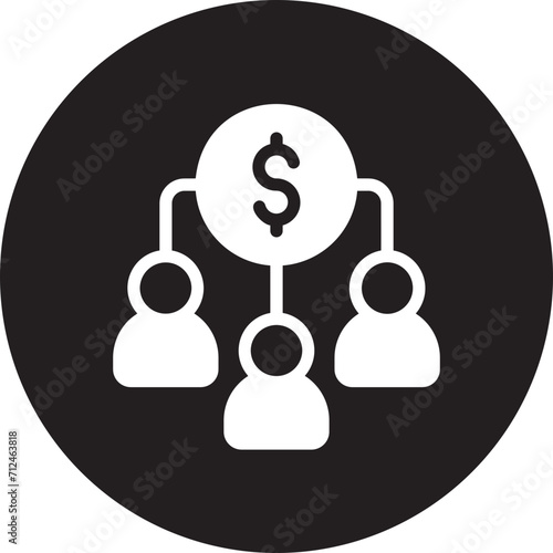 crowdfunding glyph icon