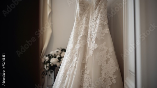 a beautiful wedding dress