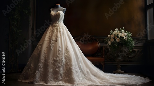 a beautiful wedding dress