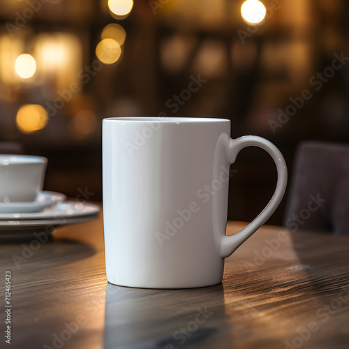 Mockup mug glass drinking cup generative AI