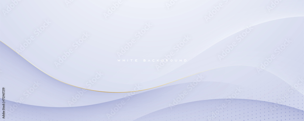 Abstract modern wavy white background smooth color decorative shape design. - obrazy, fototapety, plakaty 