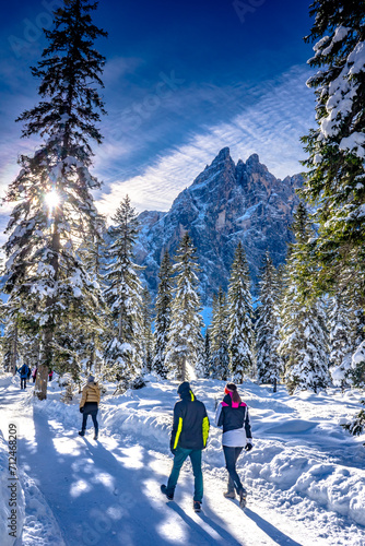 Dolomiti paesaggio innevato