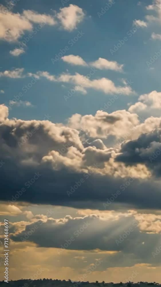 sky and clouds, 4k animated vertical video sky and clouds, 4k animated vertical video