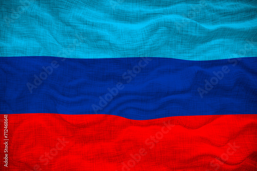 National flag of Lugansk People's Republic. Background  with flag  of Lugansk People's Republic. photo