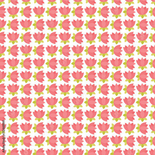 Free vector valentine flowers pattern design.