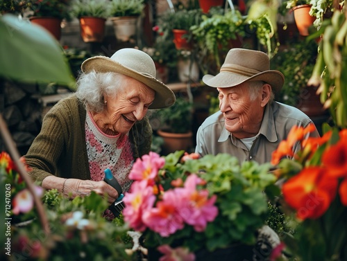 Harvesting Joy: Elderly Friends and Their Garden © AKKA