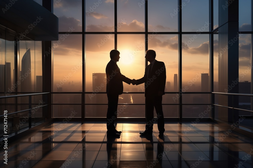 two business men shaking hands two business men shaking hands