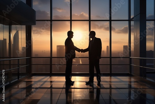 two business men shaking hands