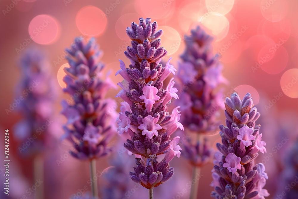 A soft bokeh of lavender and pale violet, giving the visual effect of a floral-scented breeze A soft bokeh of lavender and pale violet, giving the visual effect of a floral-scented breeze
