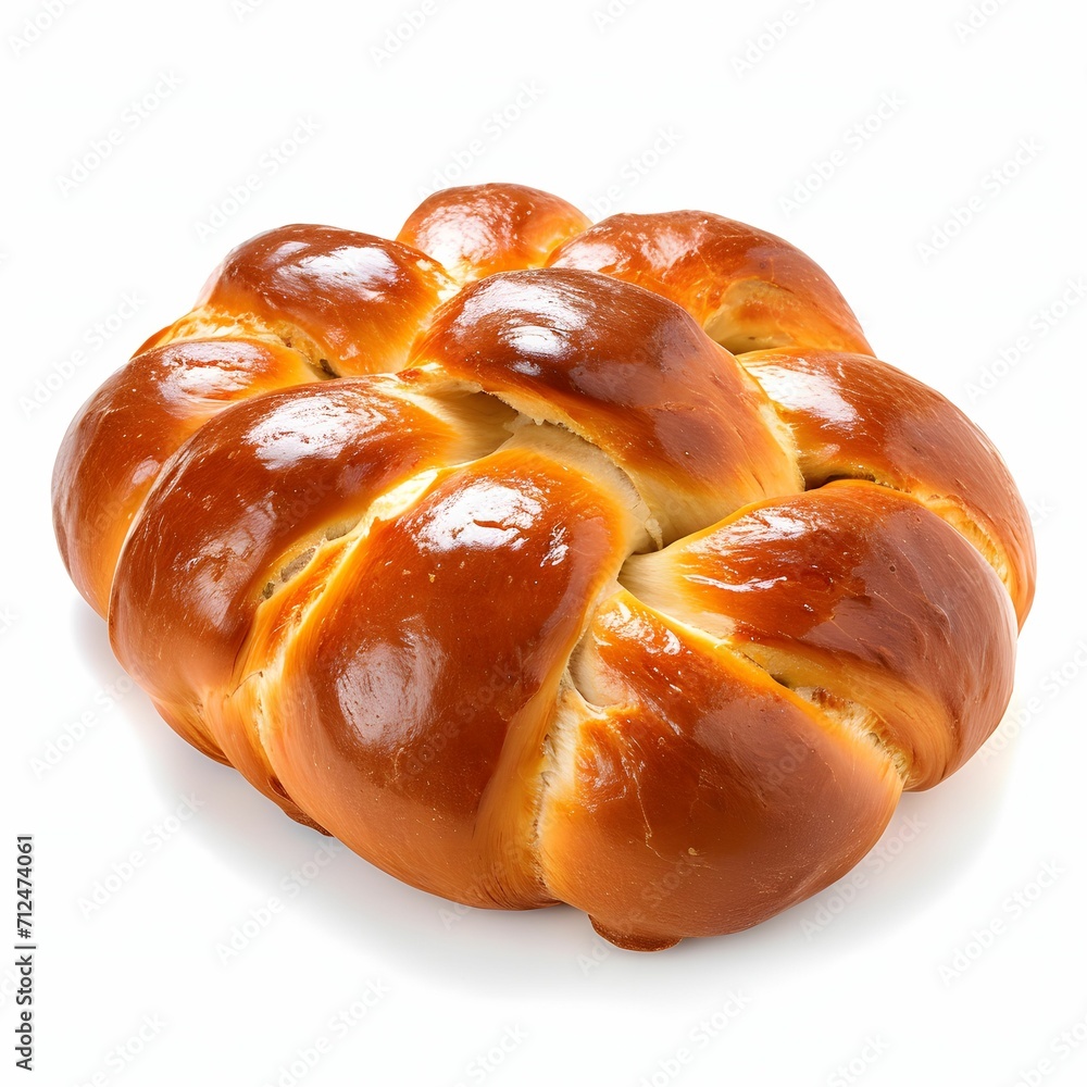 Isolated Challah on White Background Isolated Challah on White Background