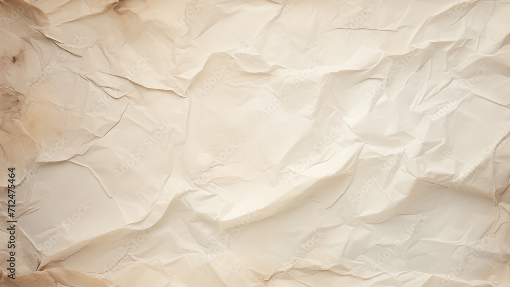 Obraz premium Textured Tales: Greasy Stains on Crumpled Paper