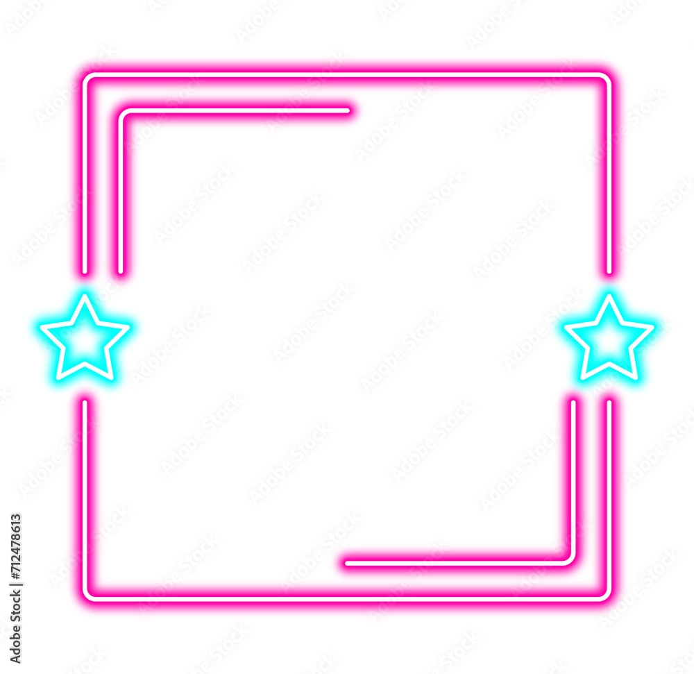 Glowing Neon Frame Glowing Neon Frame