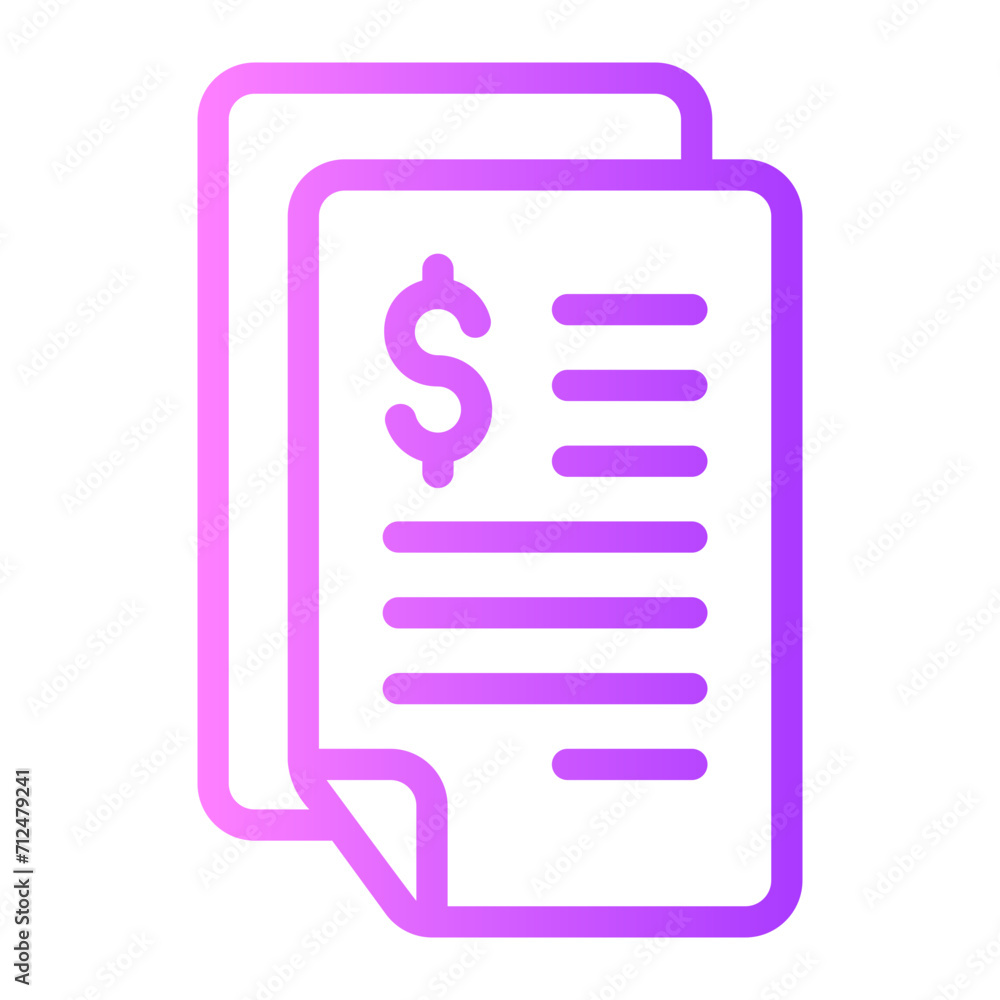 bills gradient icon bills gradient icon