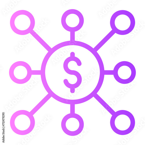 crowdfunding gradient icon