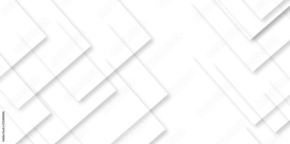 Abstract white square shape geometric line background. vector illustration, White Business Style Background white paper texture and business ,card, flyer, wallpaper design vector template.