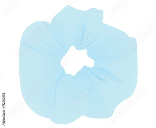 Ponytail circle elastic head band. vector