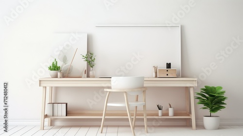 modern white interior background illustration neutral bright, simple elegant, contemporary spacious modern white interior background © vectorwin