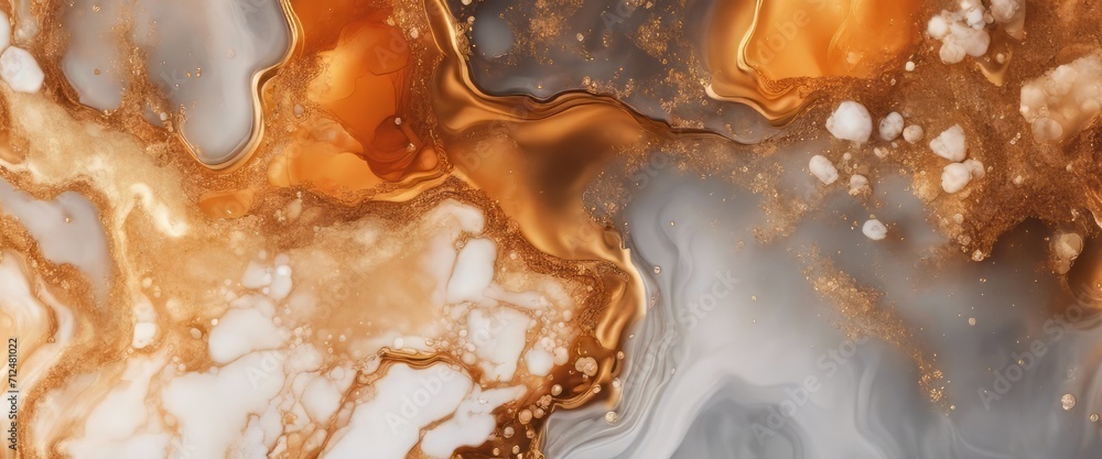 Luxury orange and gold stone marble texture. Alcohol ink technique abstract background. Luxury orange and gold stone marble texture. Alcohol ink technique abstract background.