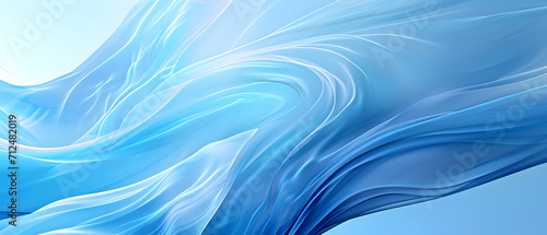 A mesmerizing abstract vector graphic in electric blue and aqua hues, reminiscent of a screenshot, featuring crisp white lines against a rich blue fabric