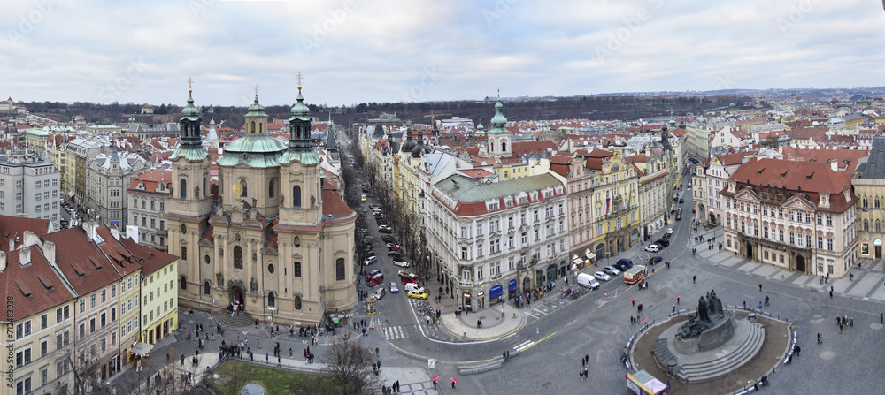 Fototapeta premium Old Town Square, Prague, panorama view