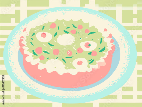 Quiche Lorraine with smoked bacon