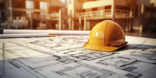 Floor Plan of the building, Architectural Concept with copy space