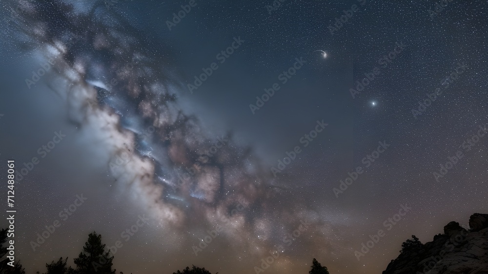 Fototapeta premium Stellar Perspectives: A Photographic Odyssey Through the Cosmos