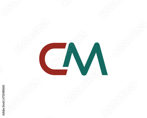 CM LOGO DESIGN VECTOR TEMPLATE