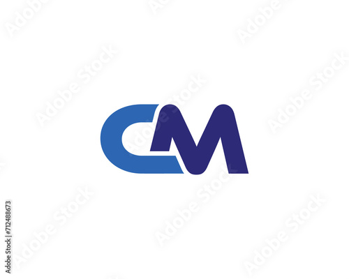 CM LOGO DESIGN VECTOR TEMPLATE