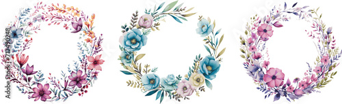 Abstract watercolor floral frame background vector. Watercolor design for invitation with floral frame on transparent background. Element for wedding invitations, cards, etc. Wedding paraphernalia. Ve