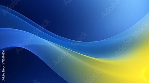 Abstract dark matte elegance: white, blue, yellow gradient wave texture background with design space © Ashi