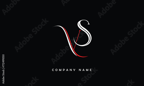 VS, SV, V, S Abstract Letters Logo Monogram