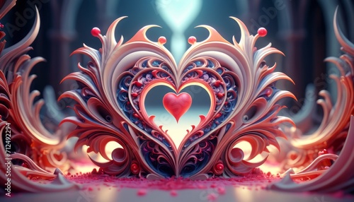 Love  valentine  colorful composition  symbolism and romance of love  February 14  Valentine s Day