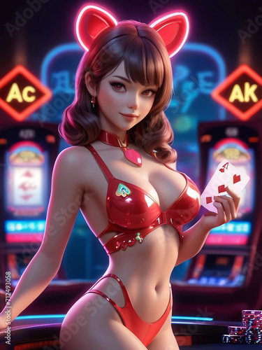girl in casino