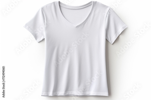 Wallpaper Mural Woman in White Tshirt Mockup created with Generative AI Torontodigital.ca