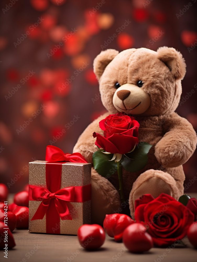 teddy bear with gift box teddy bear with gift box