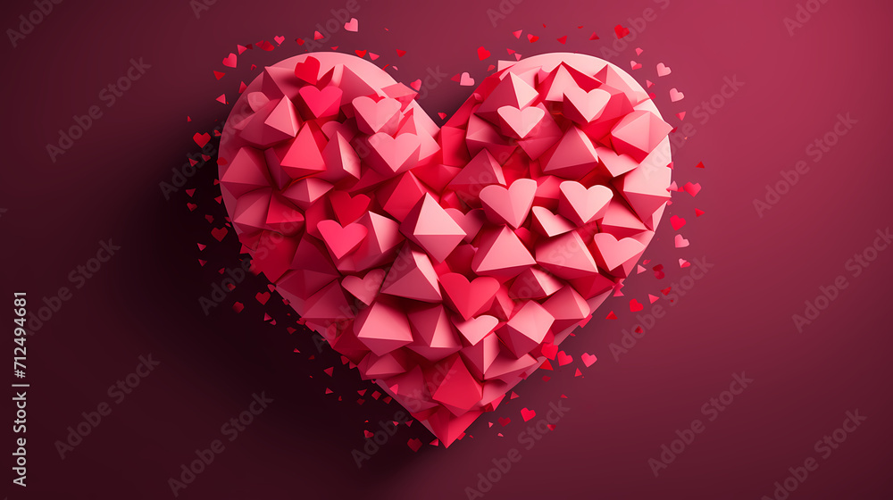 Valentine's Day background with hearts, love and romance background Valentine's Day background with hearts, love and romance background