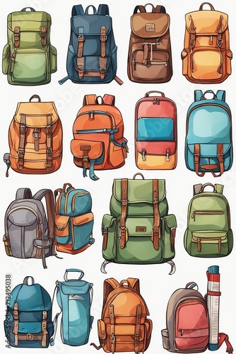 Colorful Assortment of Stylish Backpacks