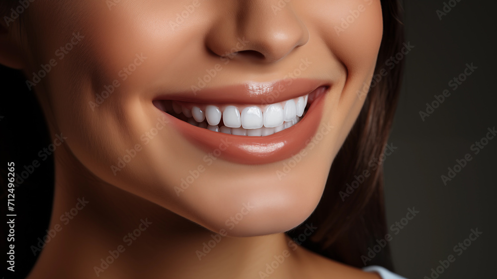 Dental care Teeth whitening. Perfect smile happy woman Dental care Teeth whitening. Perfect smile happy woman